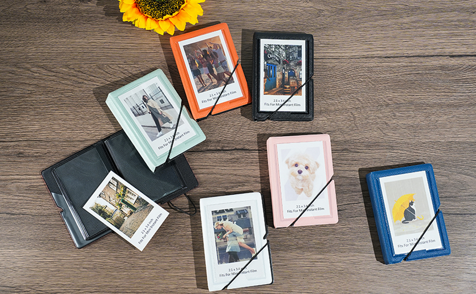 Amazon.com: Mini Instant Film Photo Album Holds 28 Photos Fits For